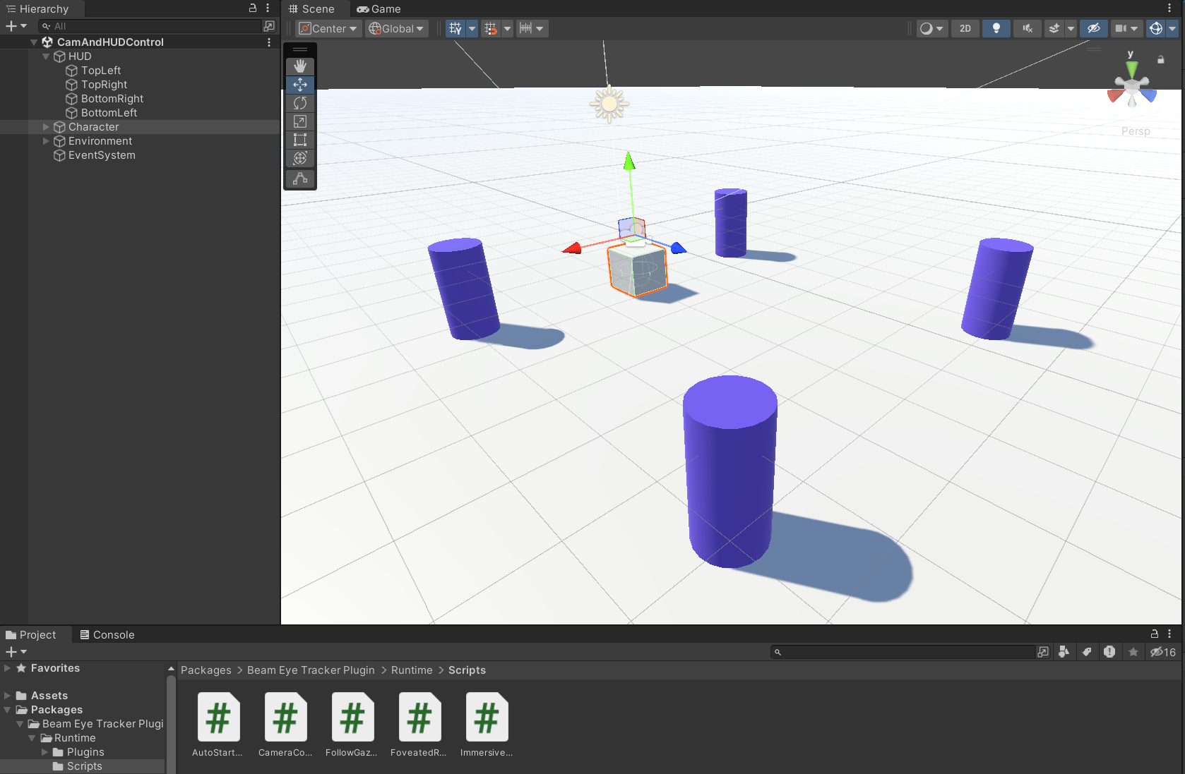 Beam Eye Tracker Plugin